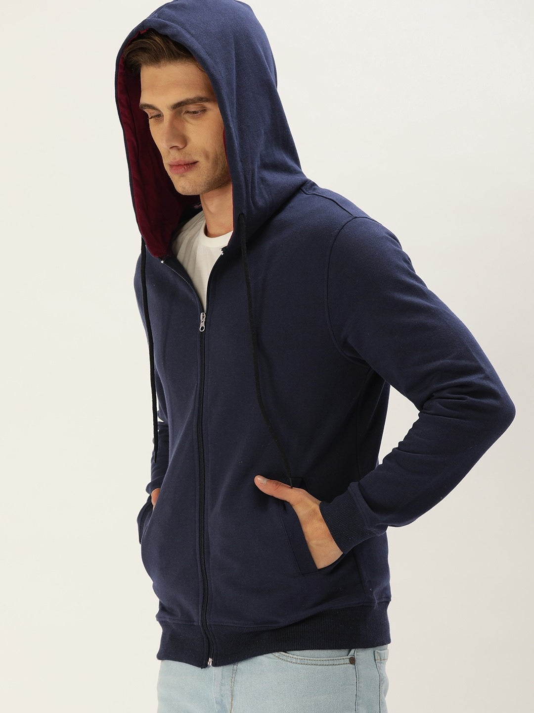 Solid Hooded Sweatshirt