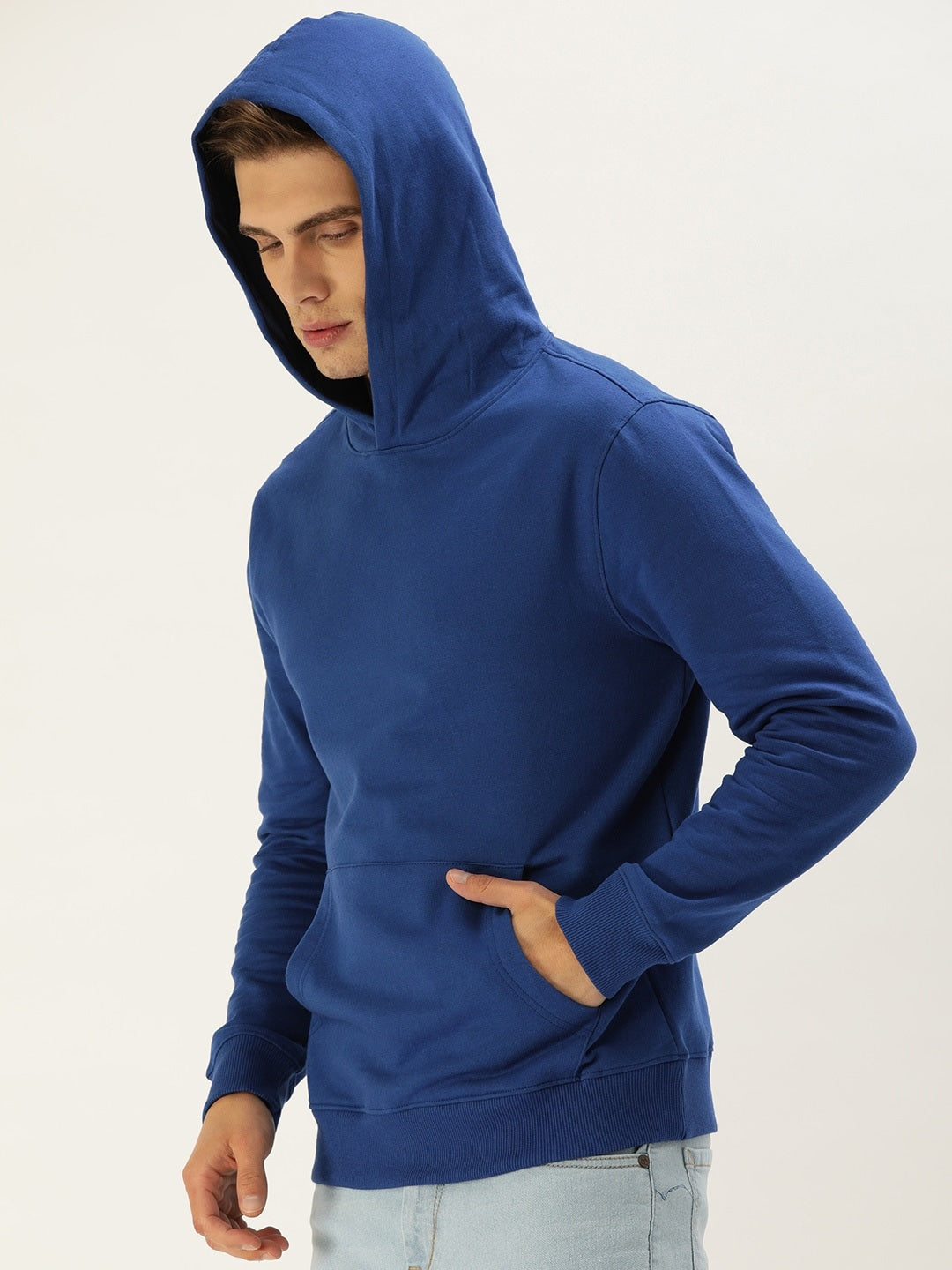 Solid Hooded Sweatshirt