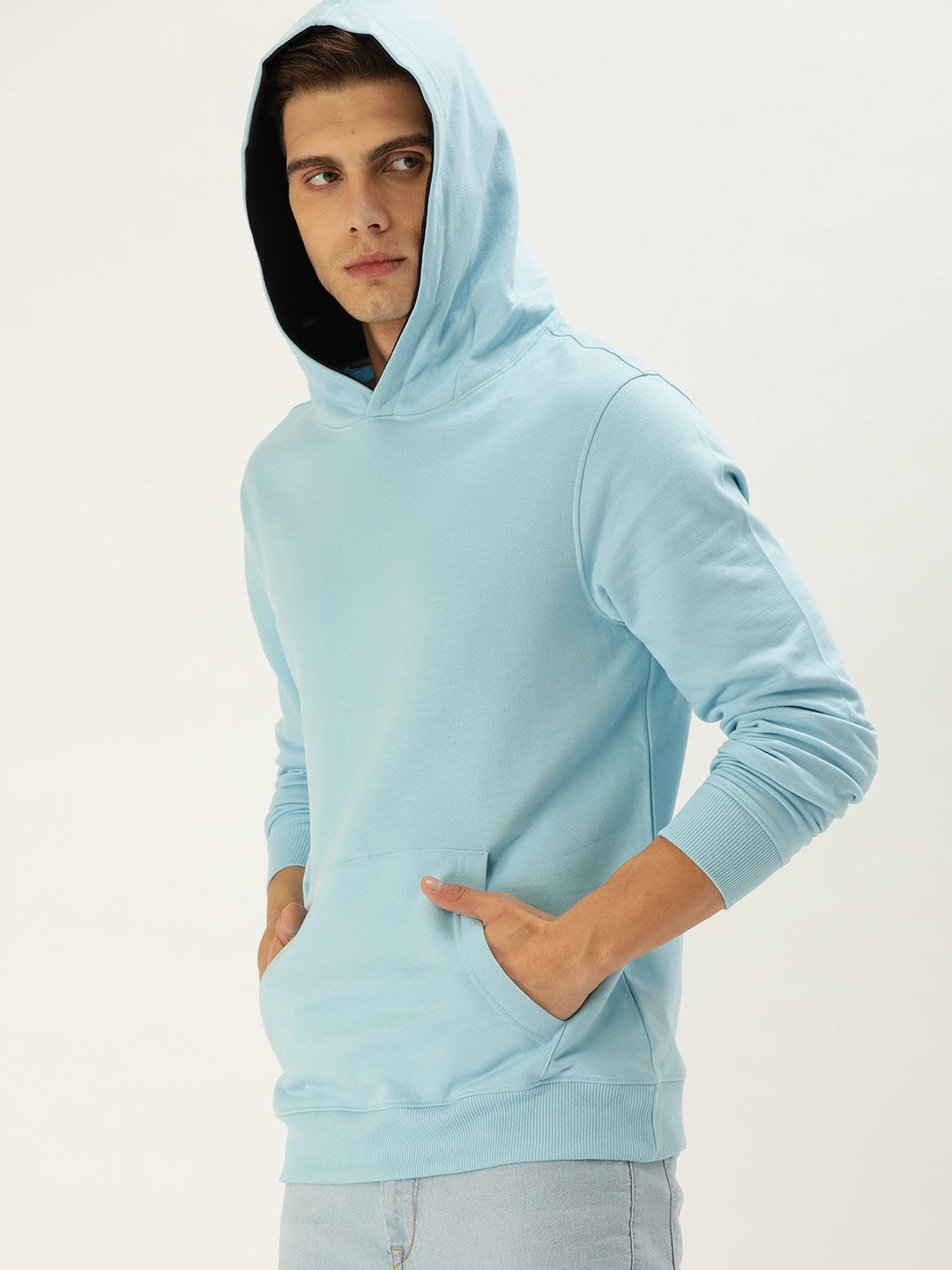 Solid Hooded Sweatshirt