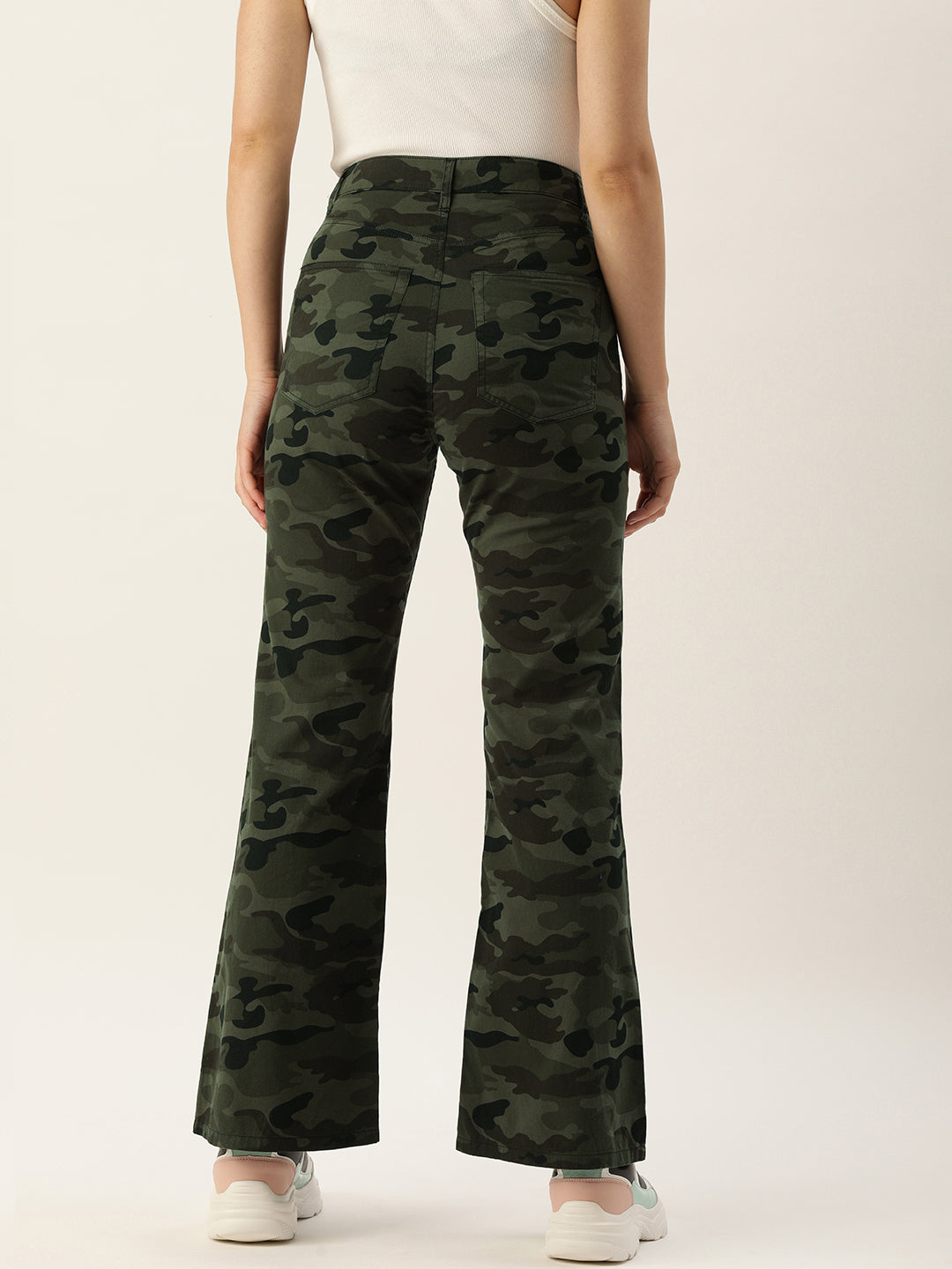 Printed Flared Trousers