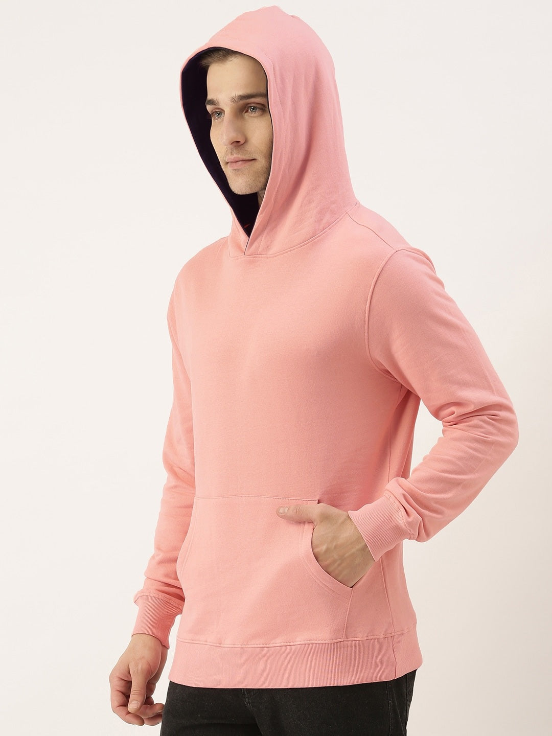 Solid Hooded Sweatshirt