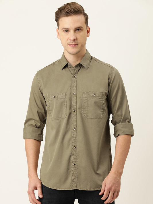 Solid Casual Shirt