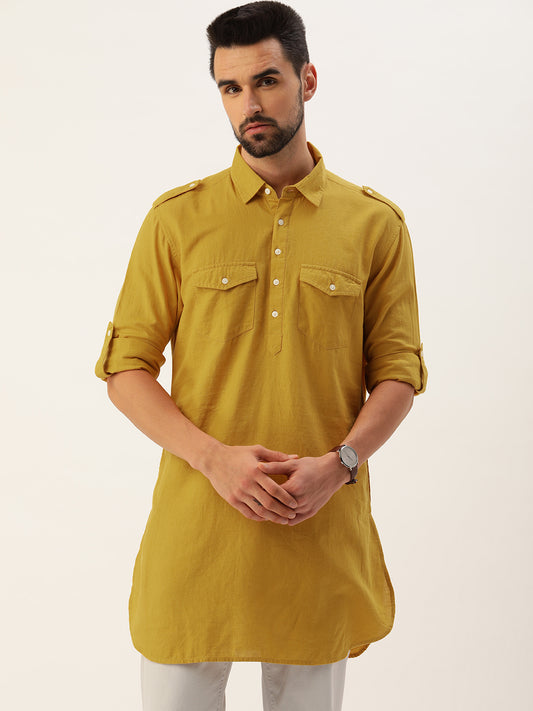 Solid Pathani Kurta