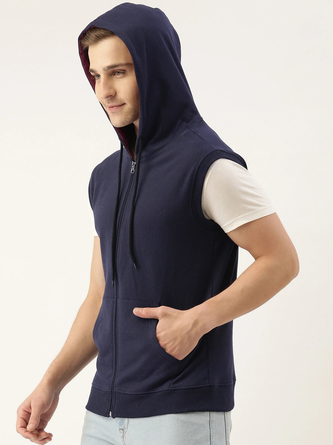 Solid Hooded Sweatshirt