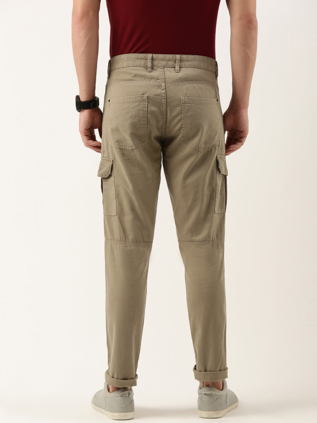 Solid Cargos Trousers