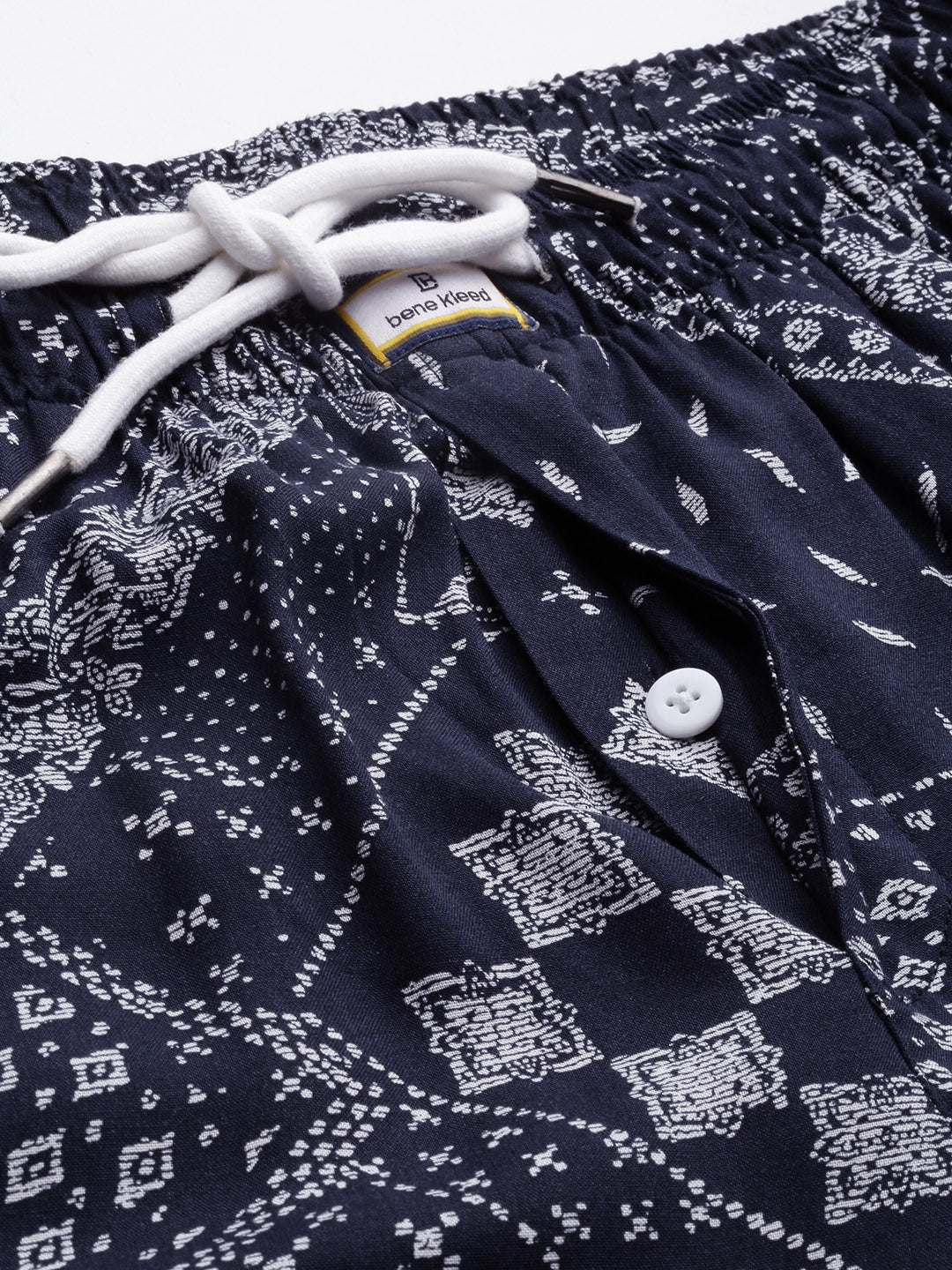 White Printed Night Suit