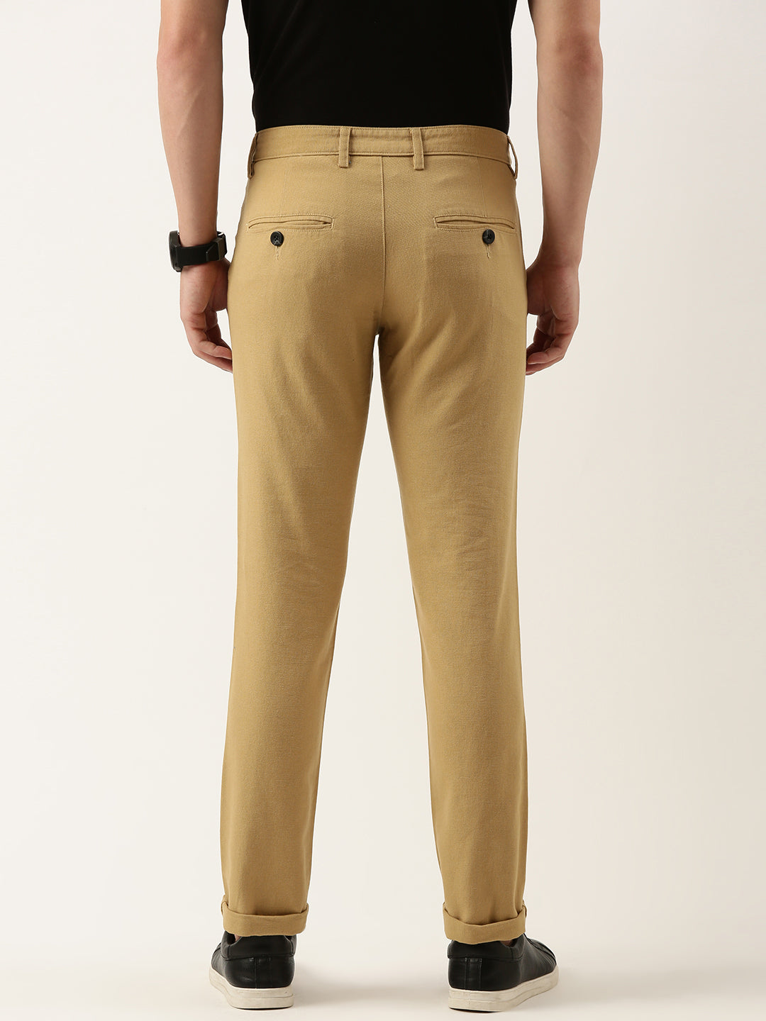 Solid Chinos Trousers