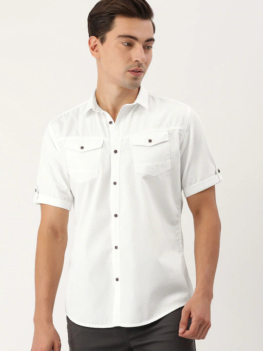 Solid Casual Shirt
