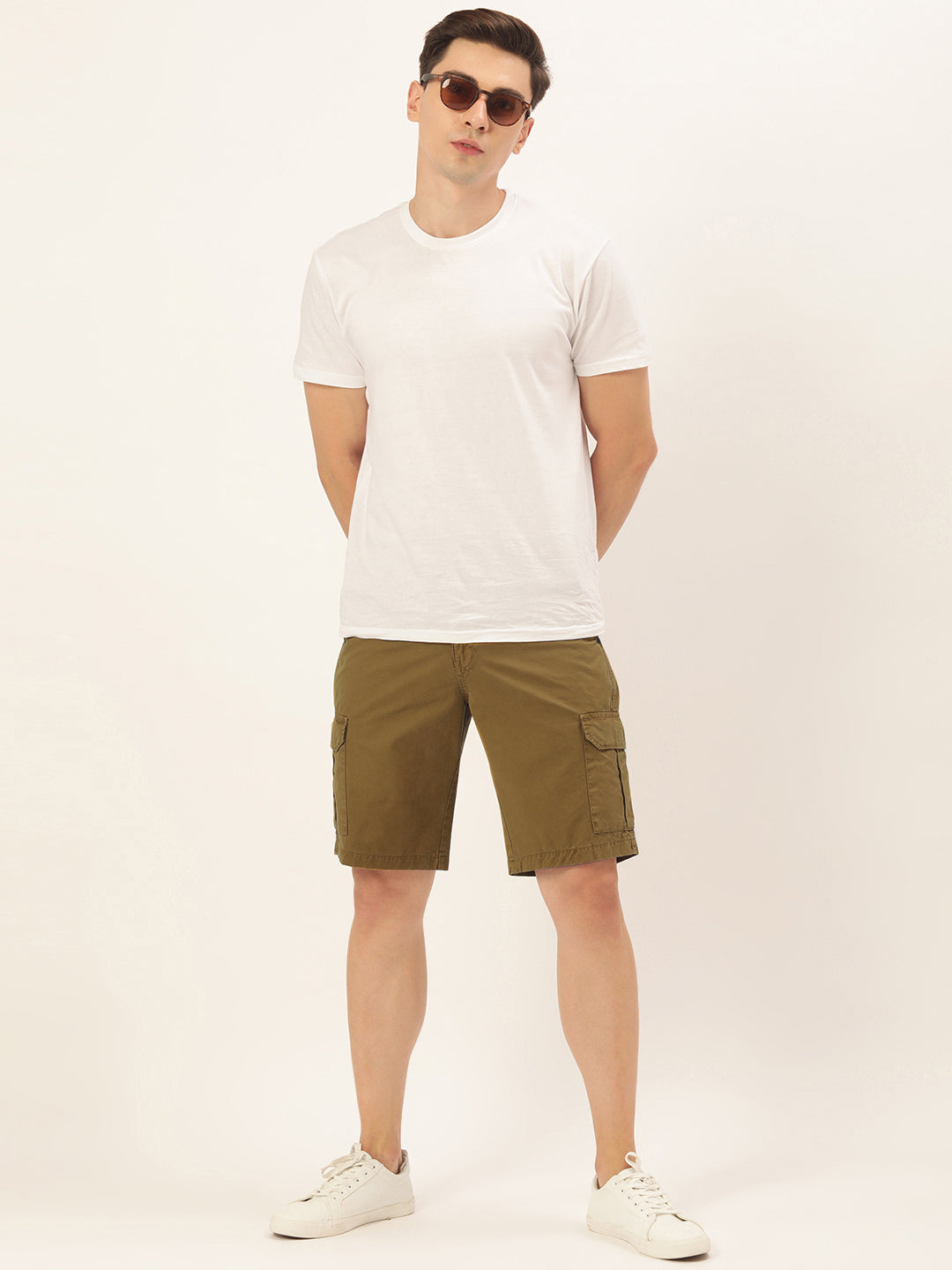 Solid Cargo Shorts