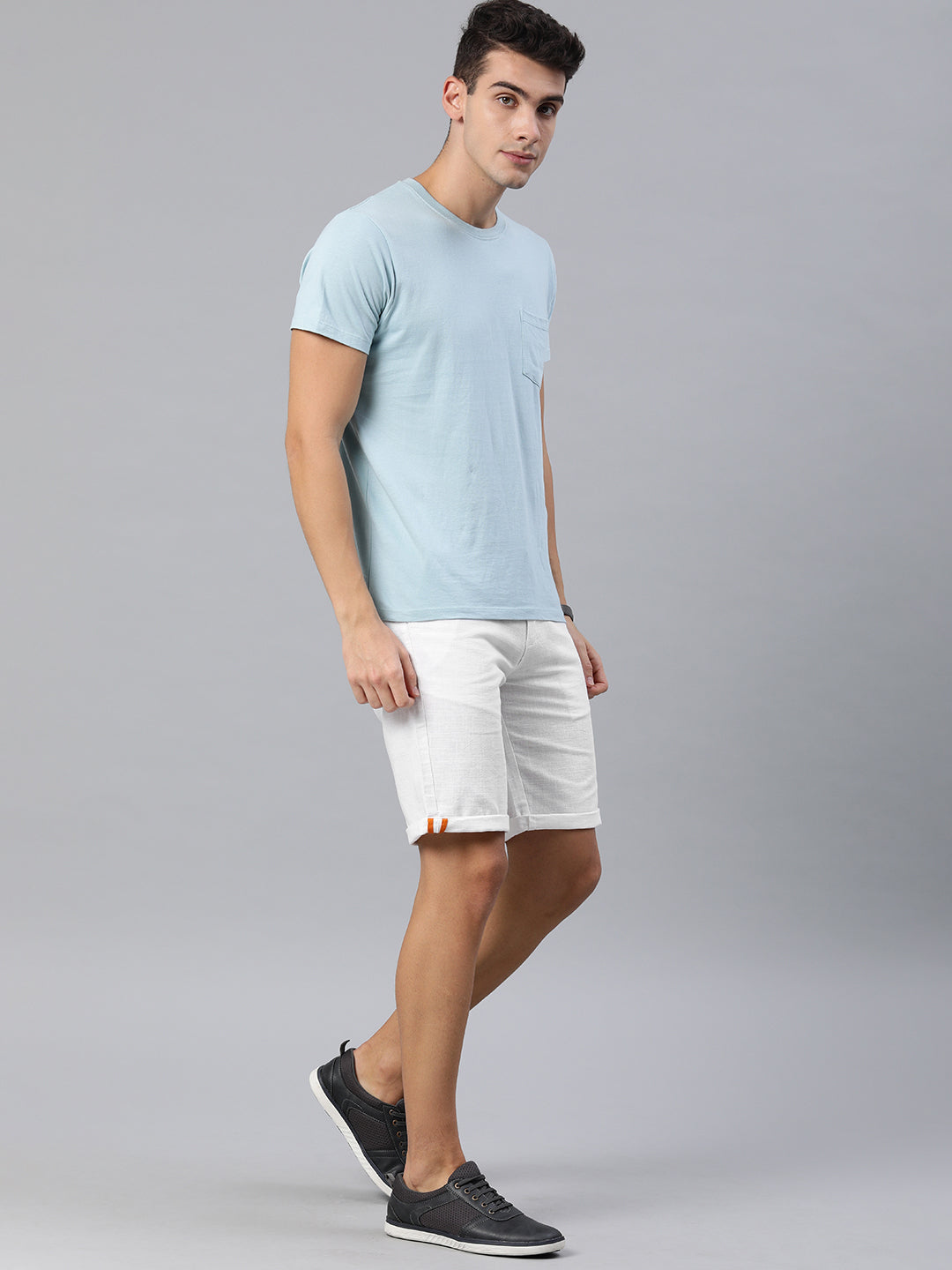 Solid Casual Shorts