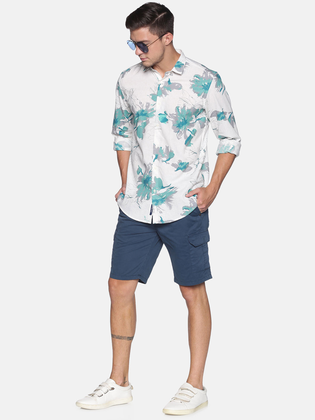 Solid Cargo Shorts