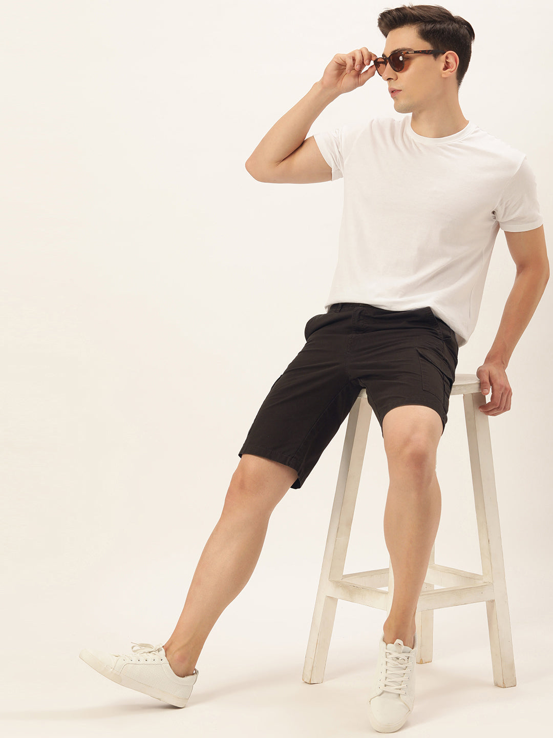Solid Cargo Shorts