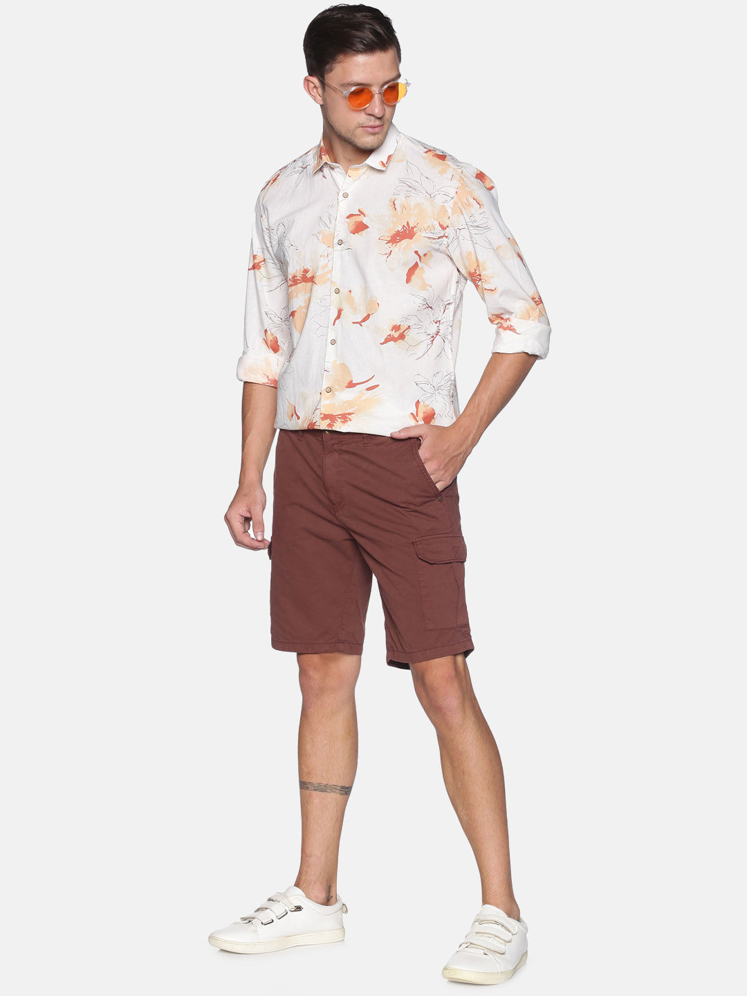 Solid Cargo Shorts