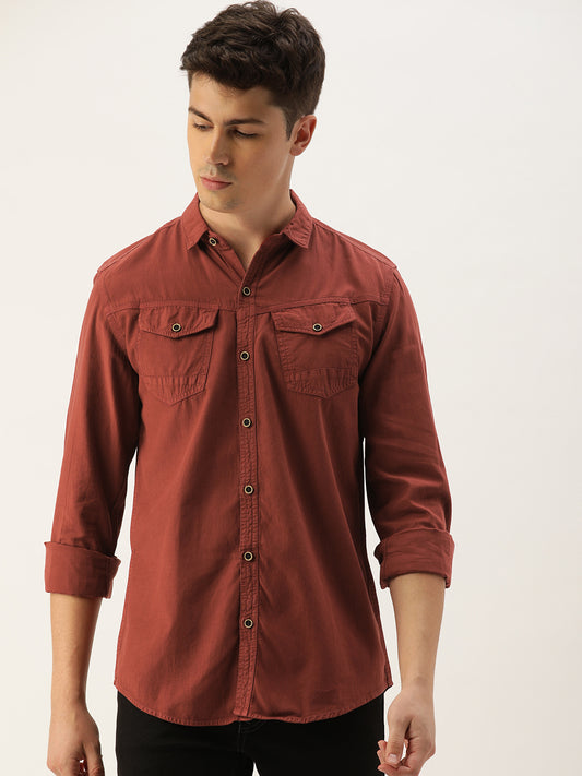Solid Casual Shirt