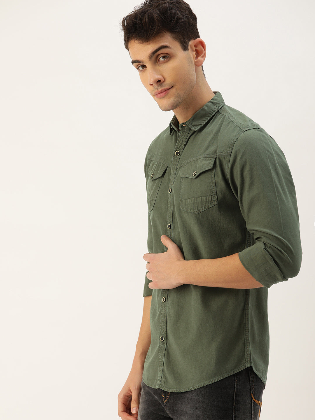 Solid Casual Shirt