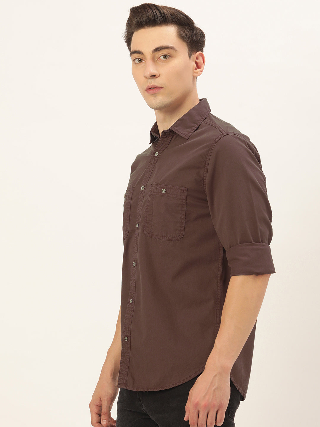 Solid Casual Shirt