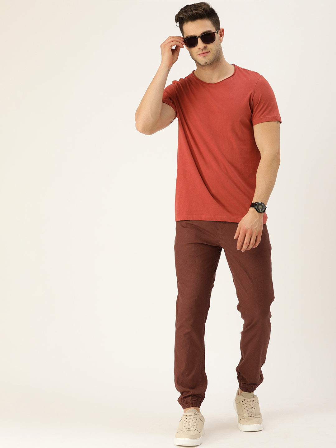 Solid Joggers Trouser