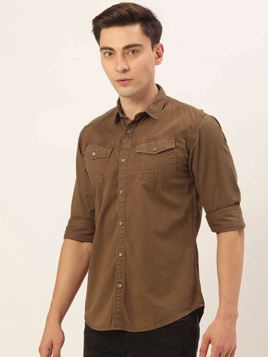Solid Casual Shirt
