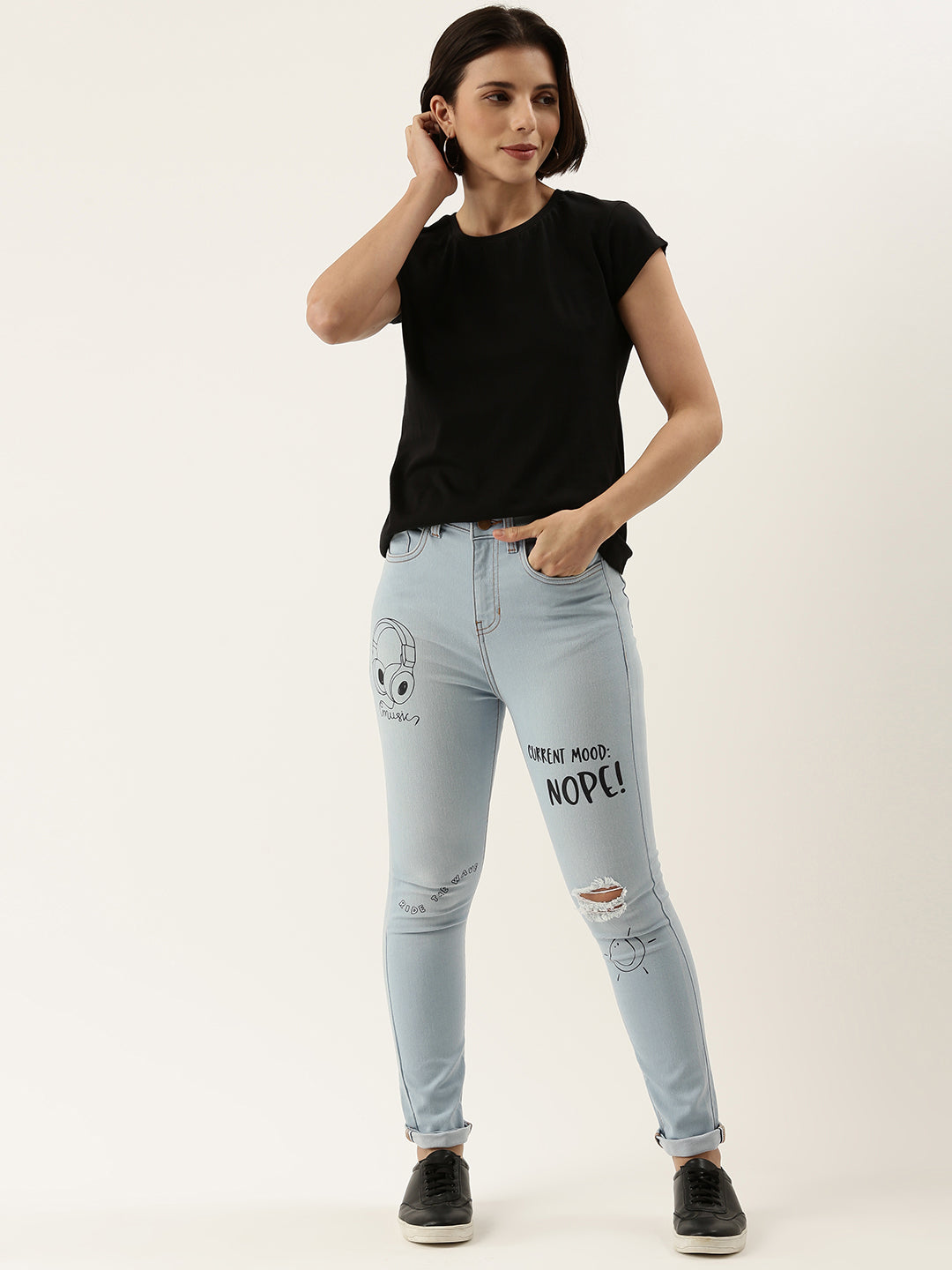 Printed Jeans