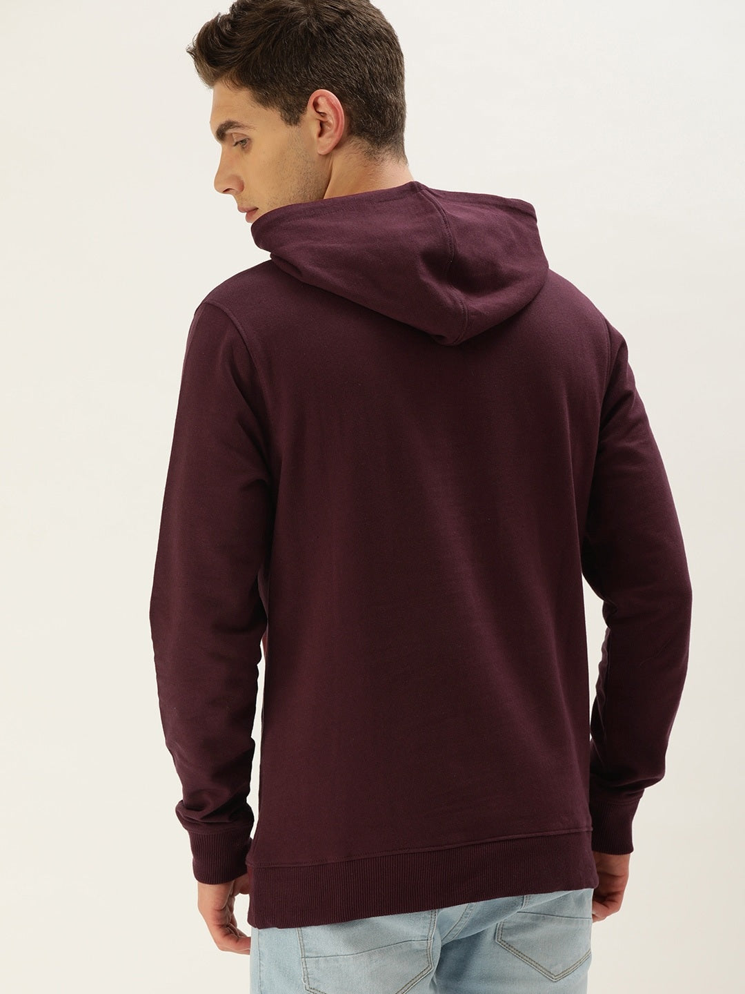 Solid Hooded Sweatshirt