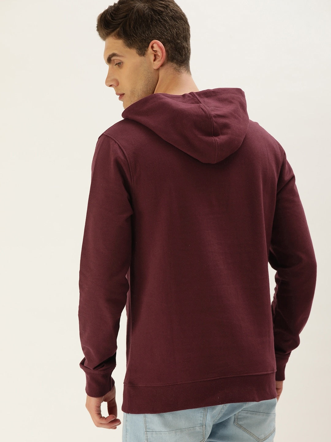 Solid Hooded Sweatshirt