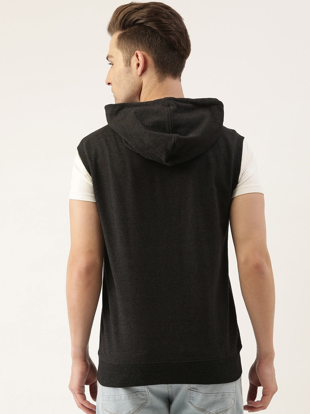 Solid Hooded Sweatshirt
