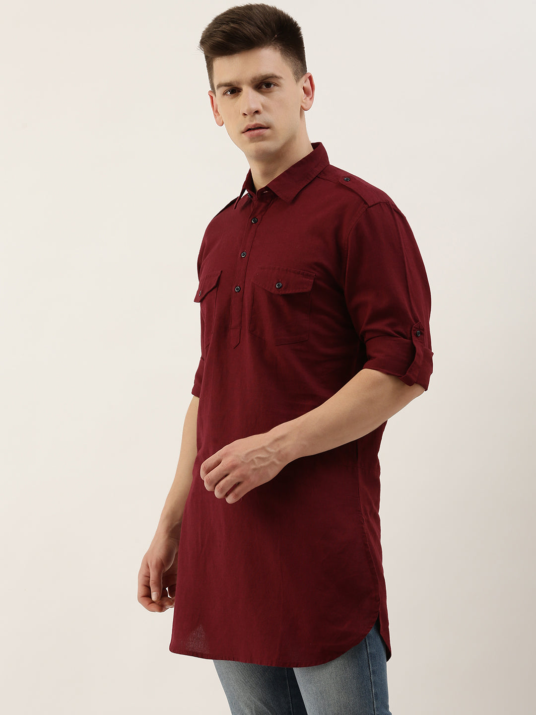 Solid Pathani Kurta