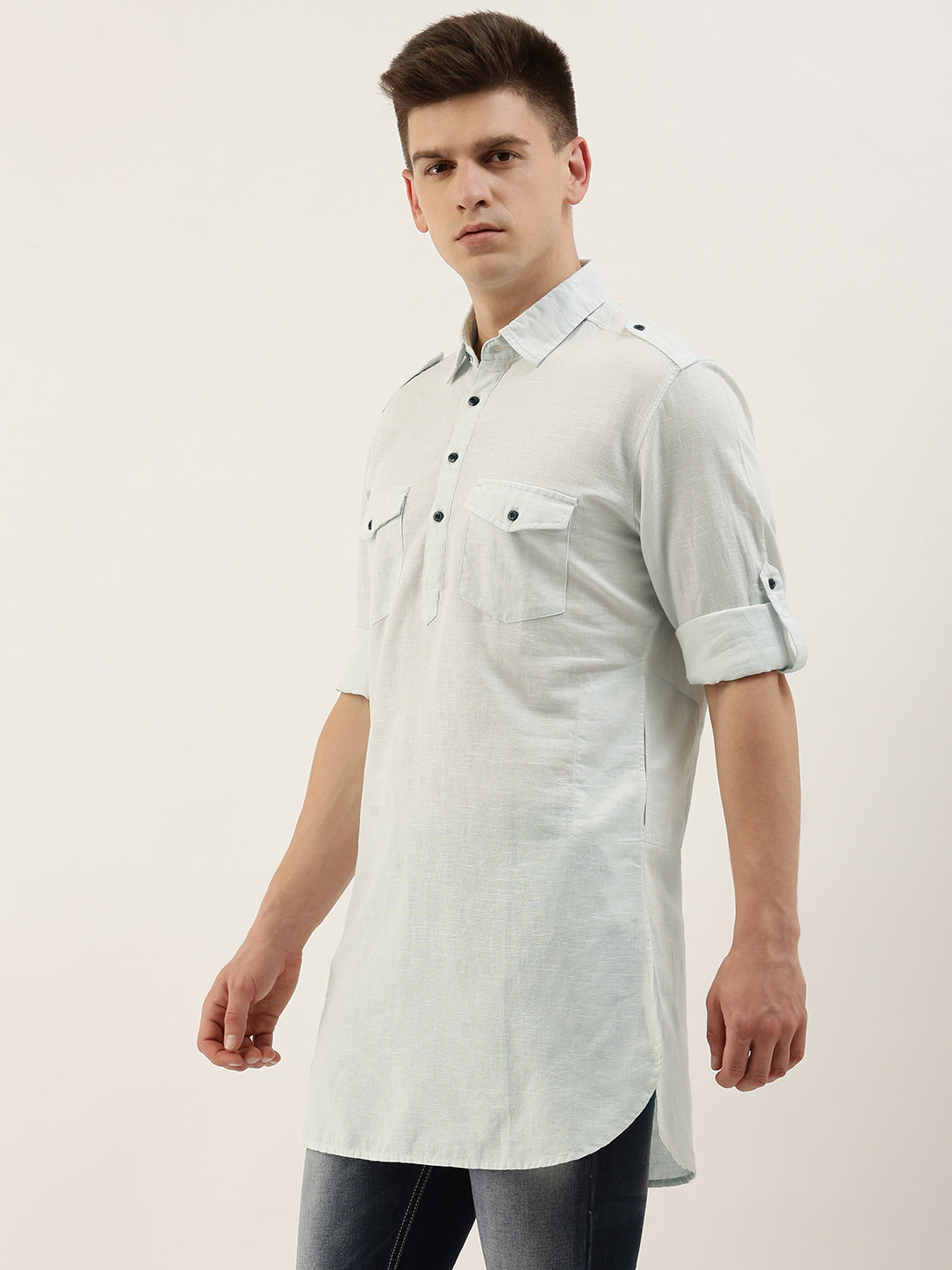 Solid Pathani Kurta