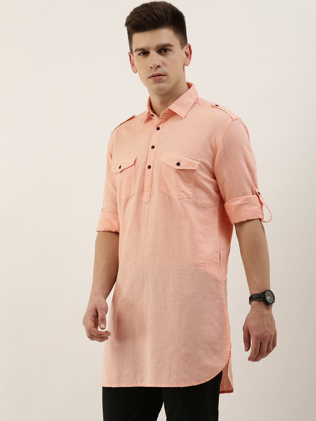 Solid Pathani Kurta