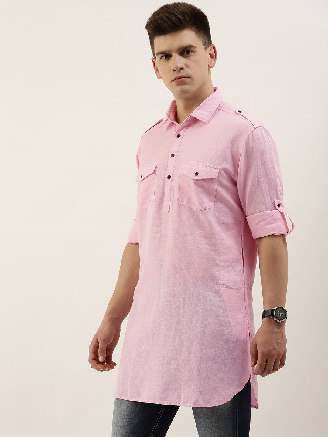 Solid Pathani Kurta