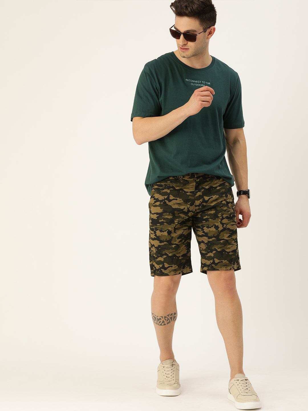 Printed Chino Shorts