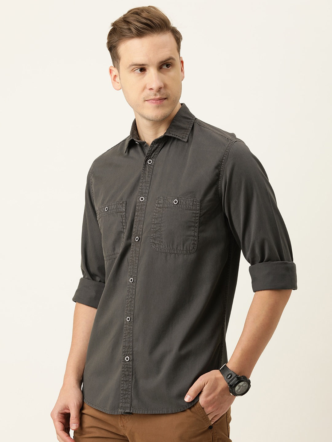 Solid Casual Shirt