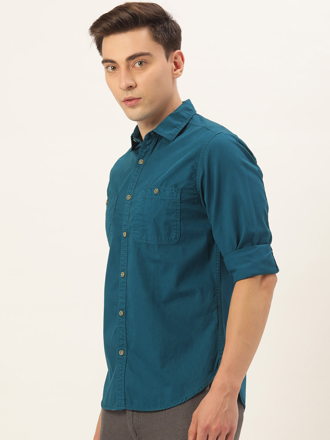 Solid Casual Shirt