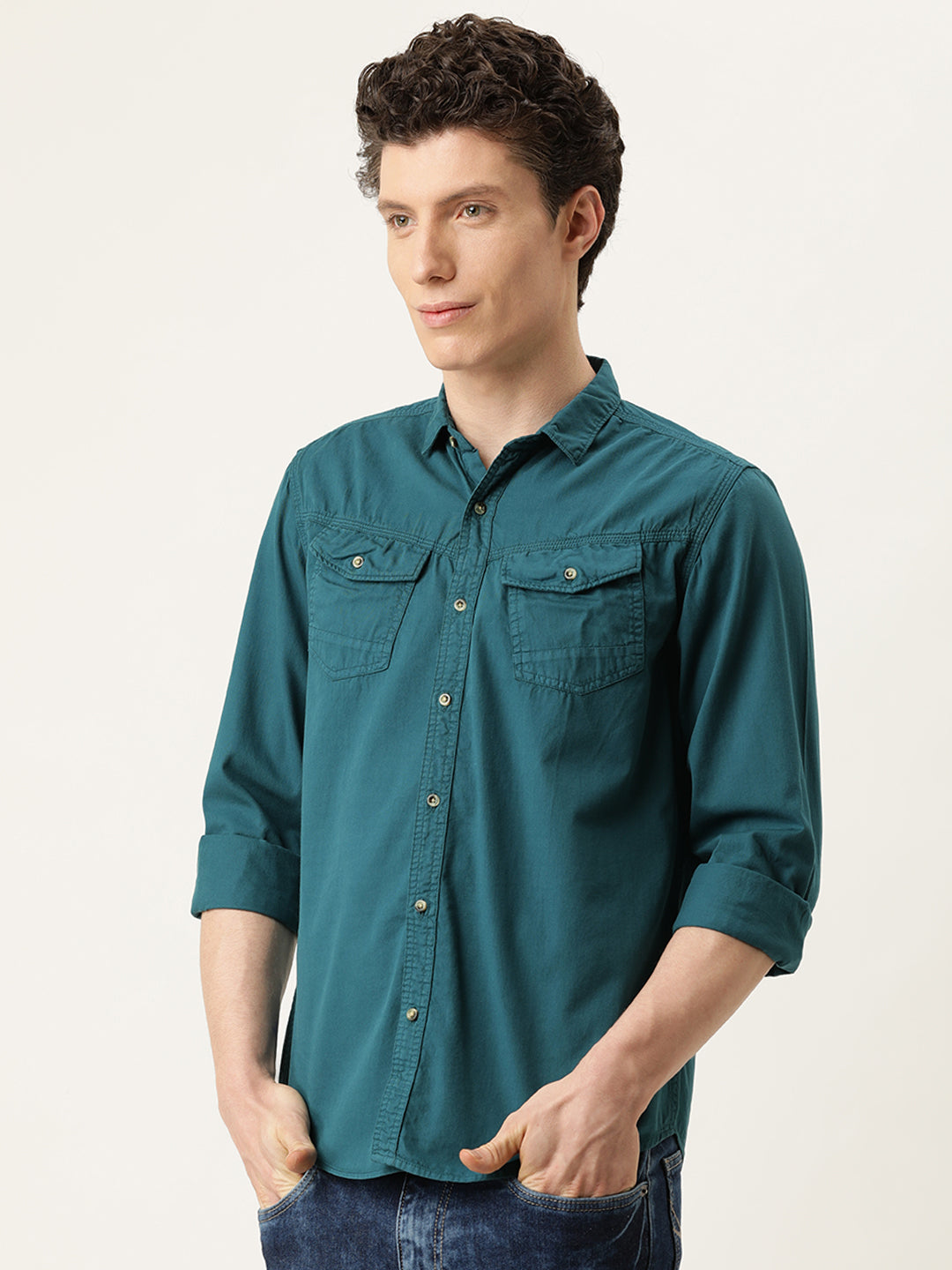 Solid Casual Shirt