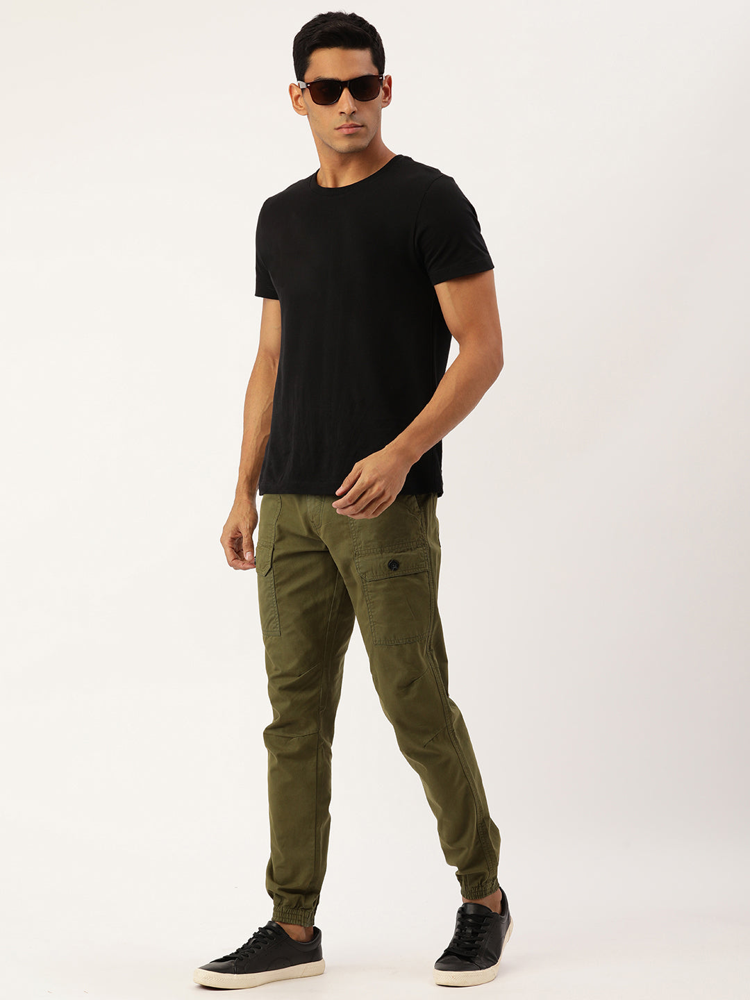 Solid Cotton Joggers