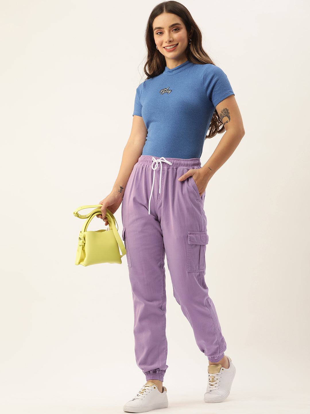 Solid Cargos Trousers