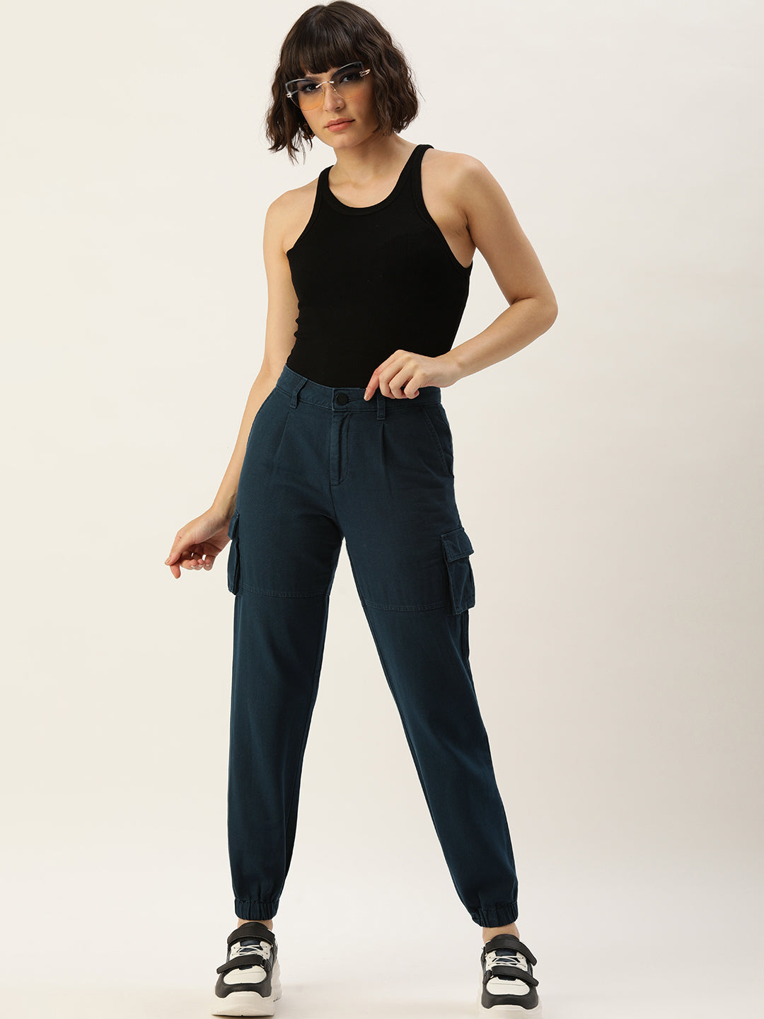 Pleated Joggers Trousers