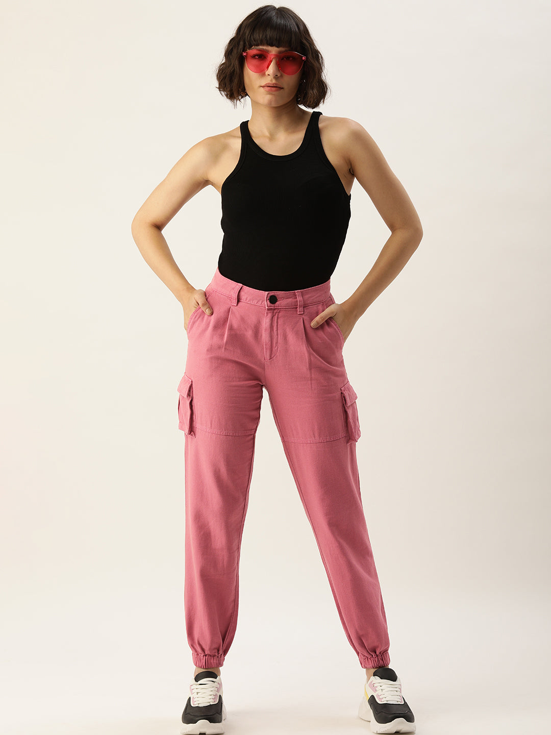 Pleated Joggers Trousers