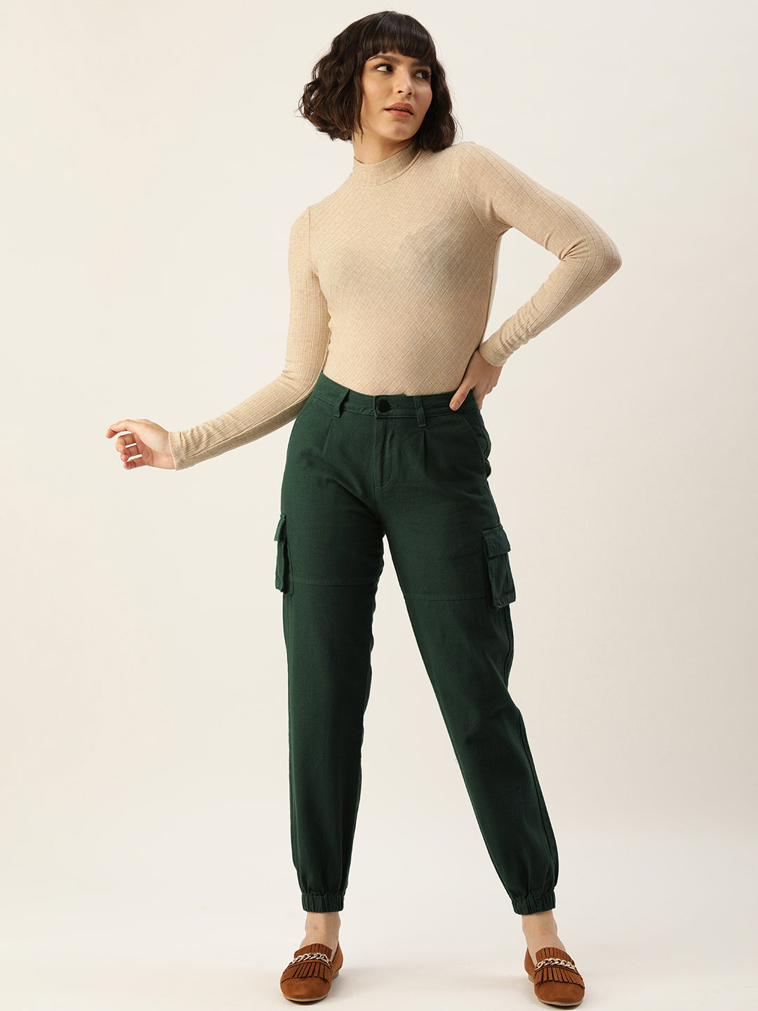 Pleated Joggers Trousers
