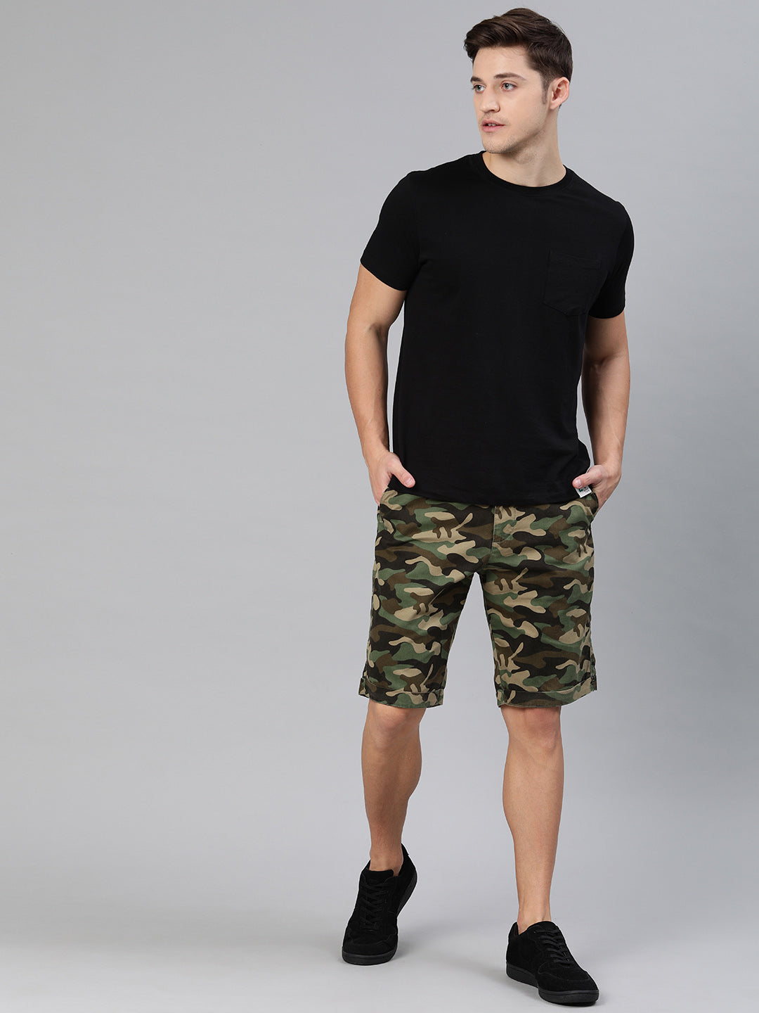 Printed Chino Shorts