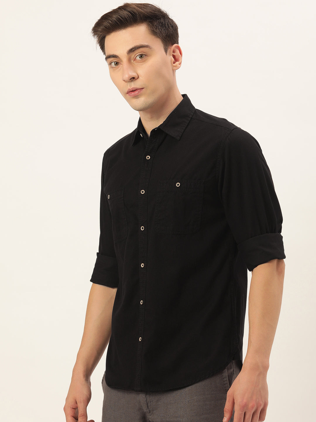 Solid Casual Shirt