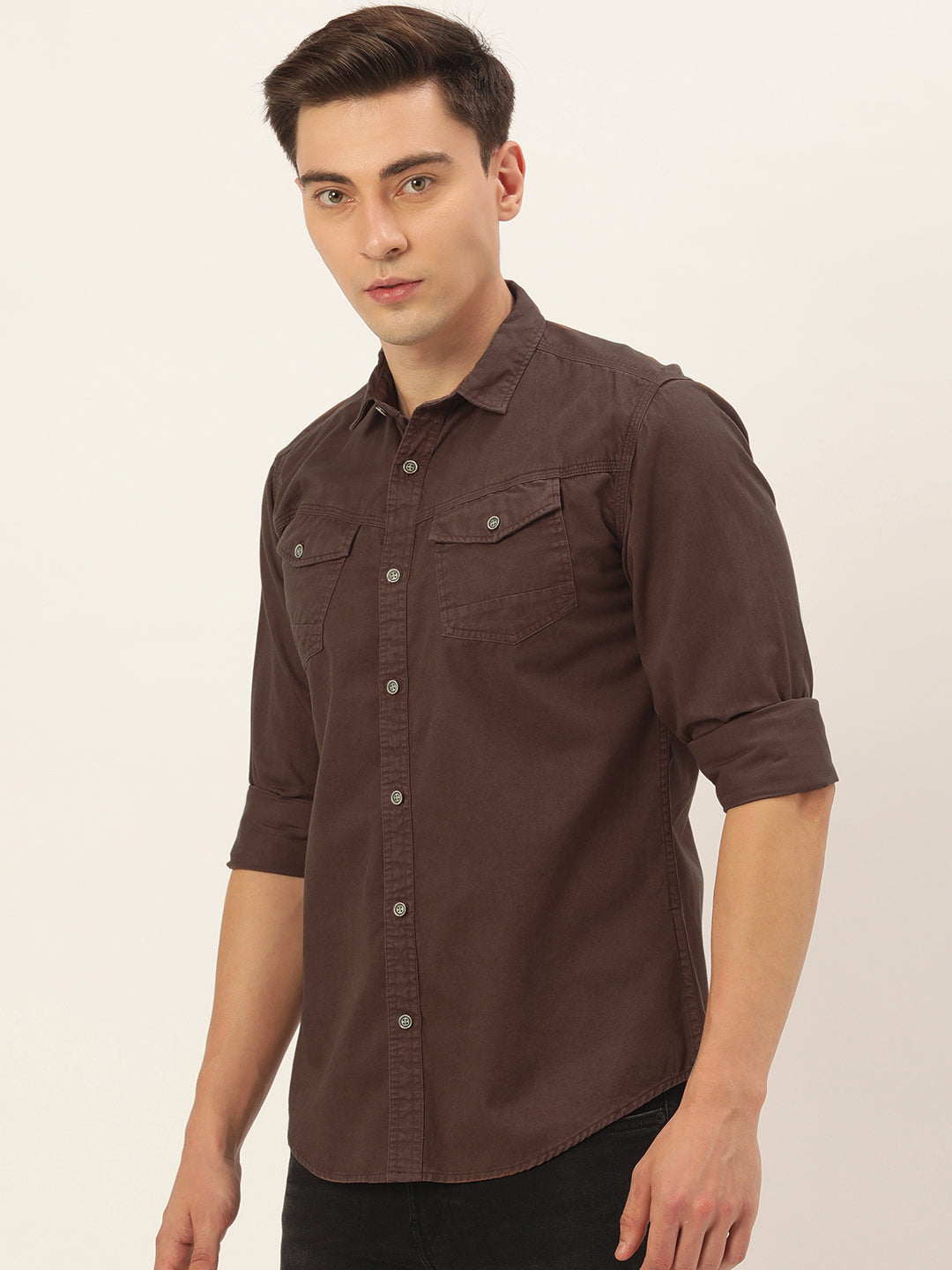 Solid Casual Shirt
