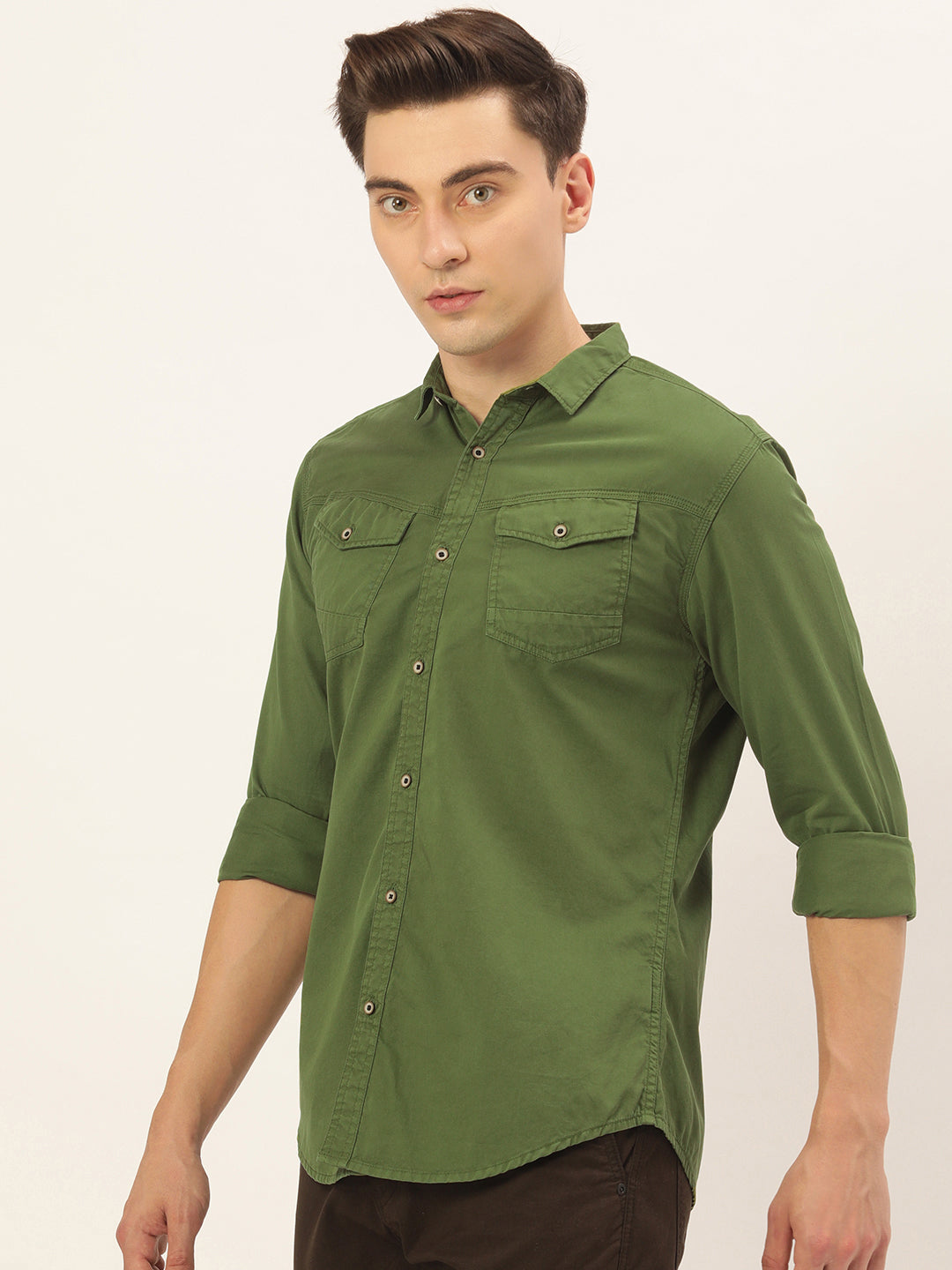 Solid Casual Shirt