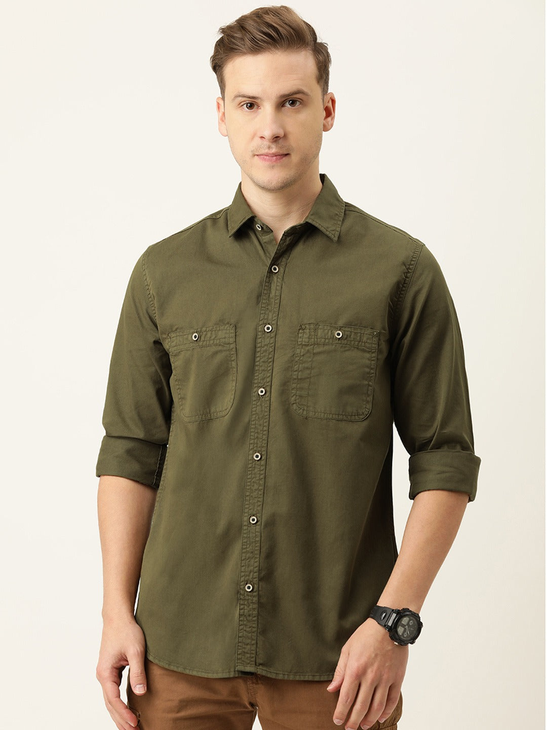 Solid Casual Shirt