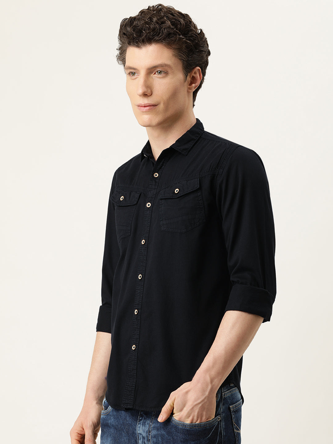 Solid Casual Shirt