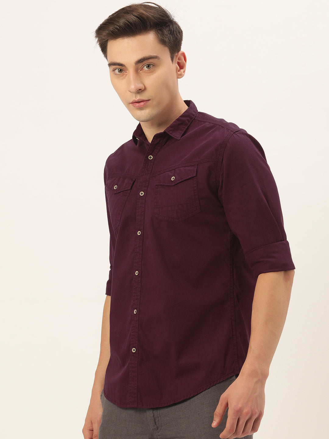 Solid Casual Shirt