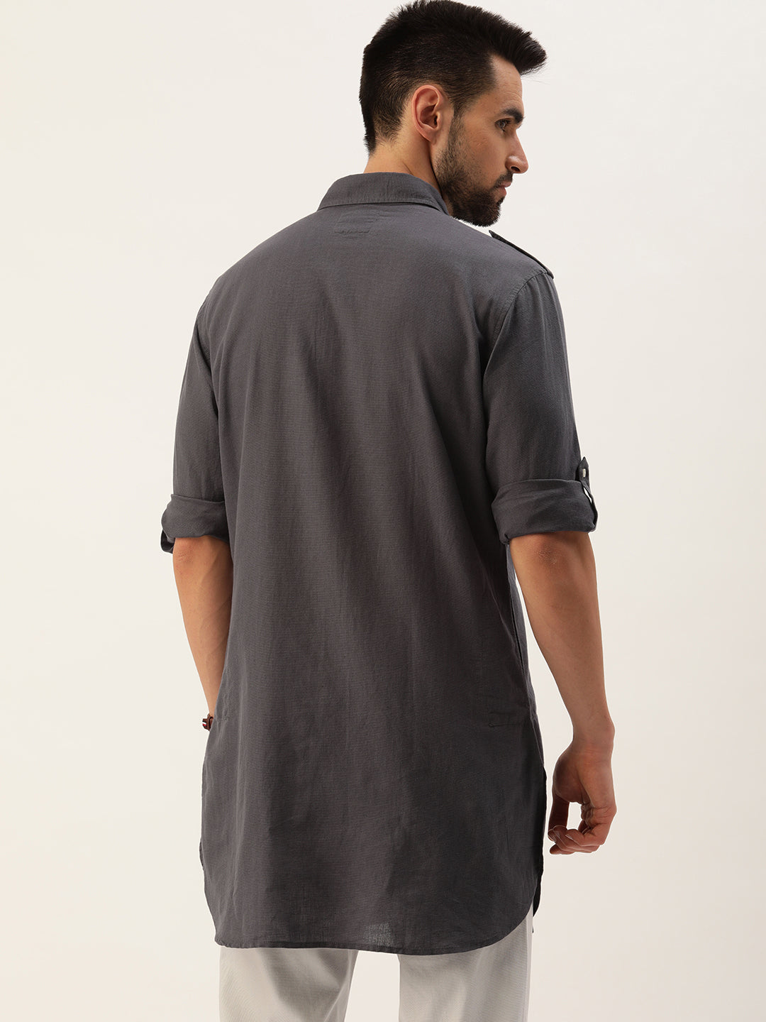 Solid Pathani Kurta