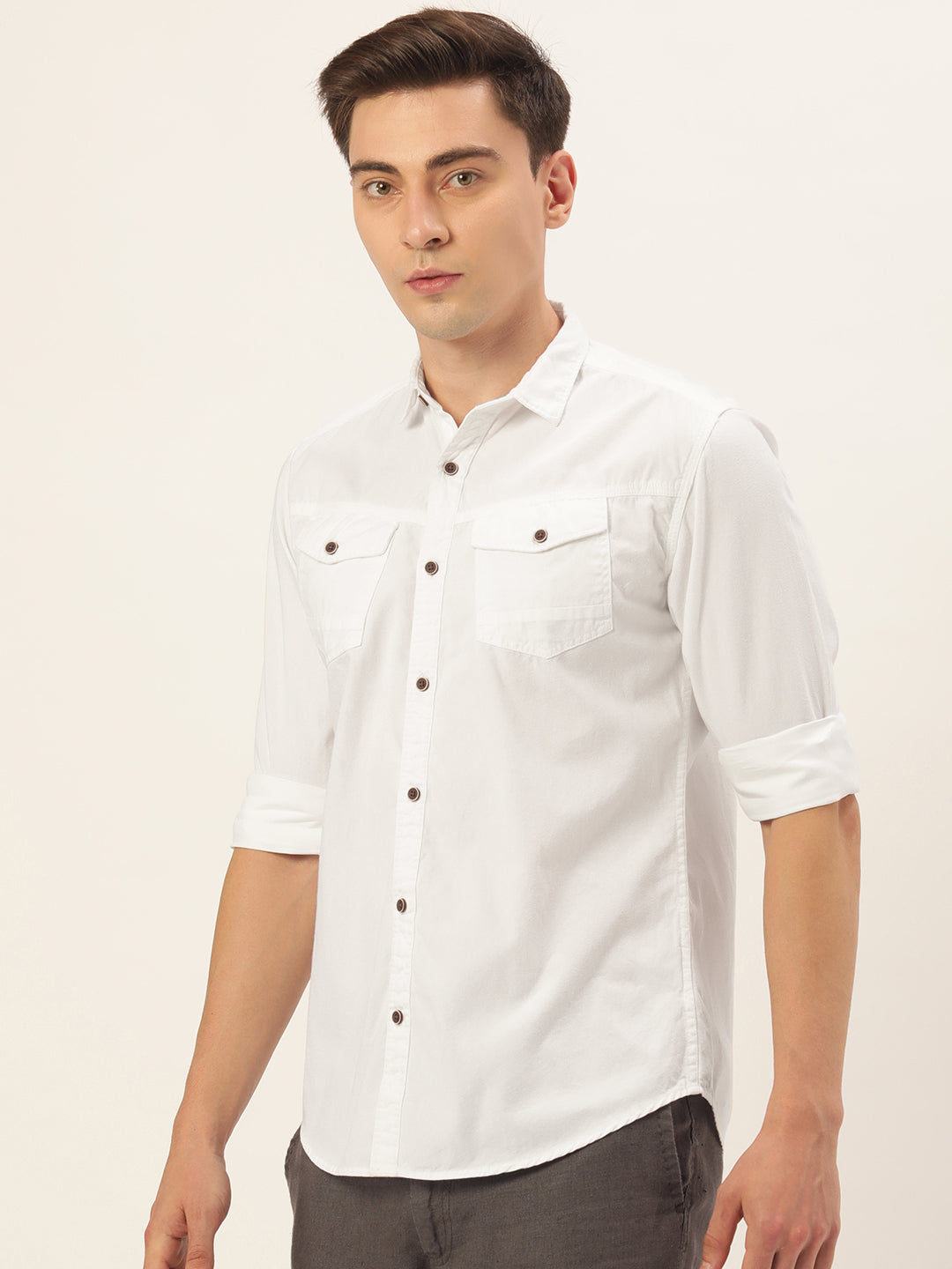 Solid Casual Shirt