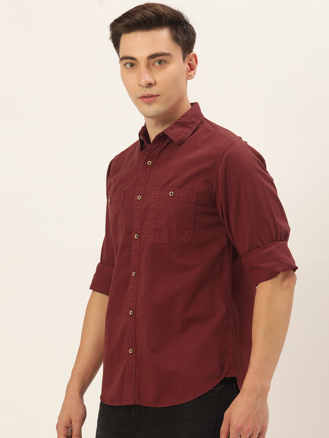 Solid Casual Shirt