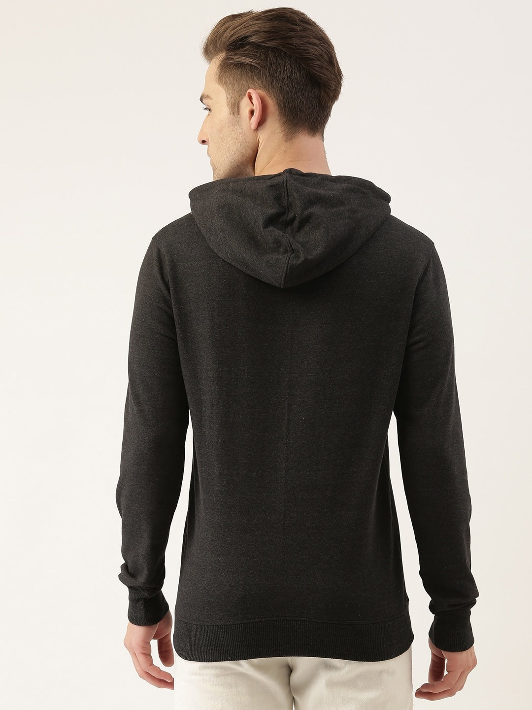 Solid Hooded Sweatshirt